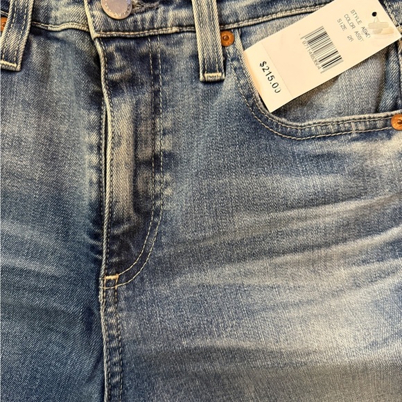 AG Adriano Goldschmied The Isabelle High-Rise Straight Cropped Stretch Jeans NWT - Picture 6 of 7